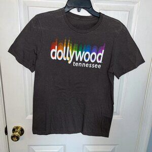 Dollywood Tennessee T-Shirt | Size Small | Rainbow Accents